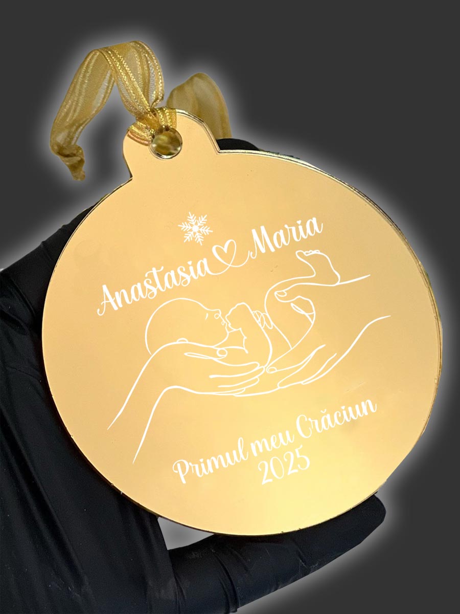 Glob personalizat "Bebe - Primul meu Crăciun 2025"